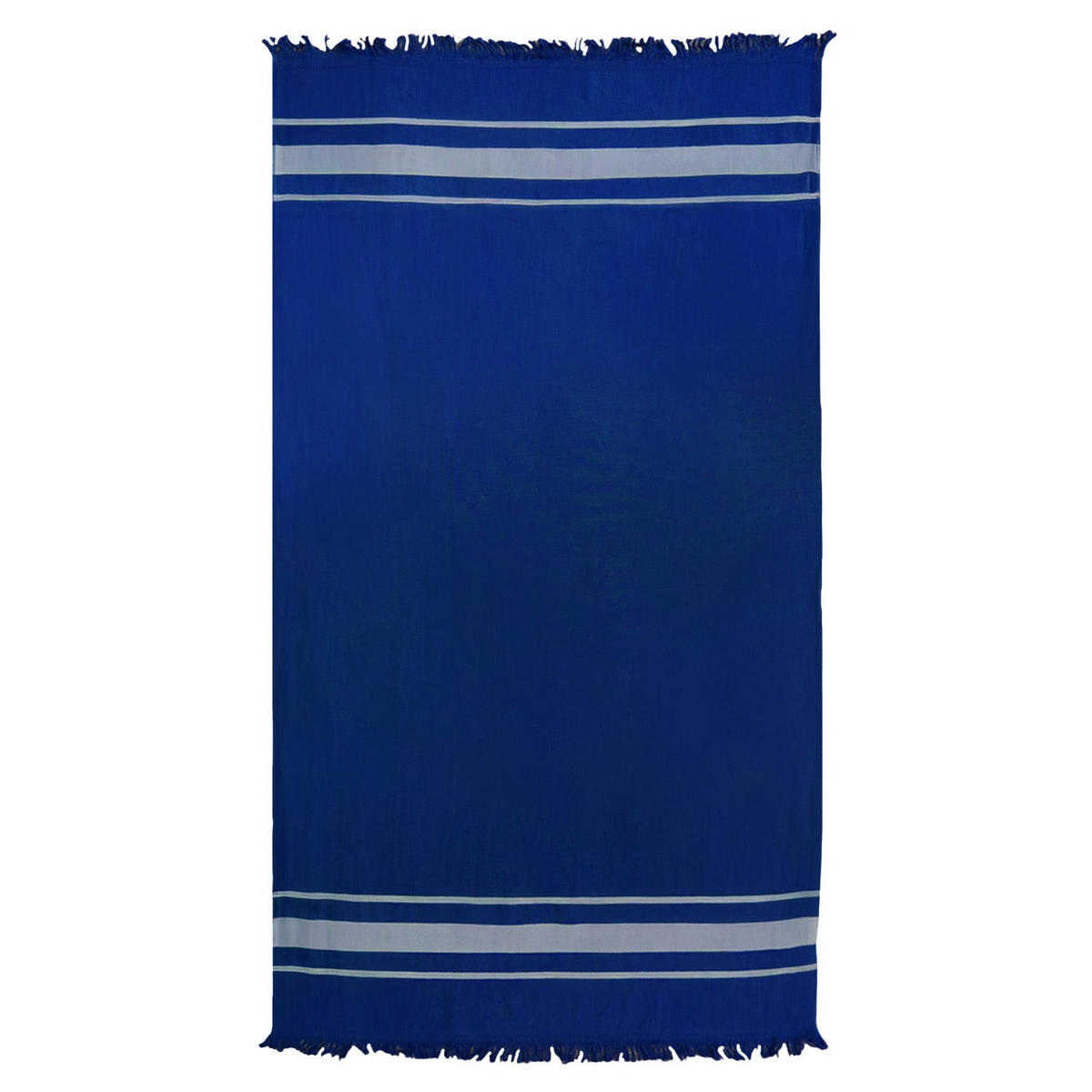 HAMAMTUCH mit Frottee gefüttert Blau 90x170 340g/m² - Karibik Marine - Blau, Textil (170/90cm) - LE COMPTOIR DE LA PLAGE