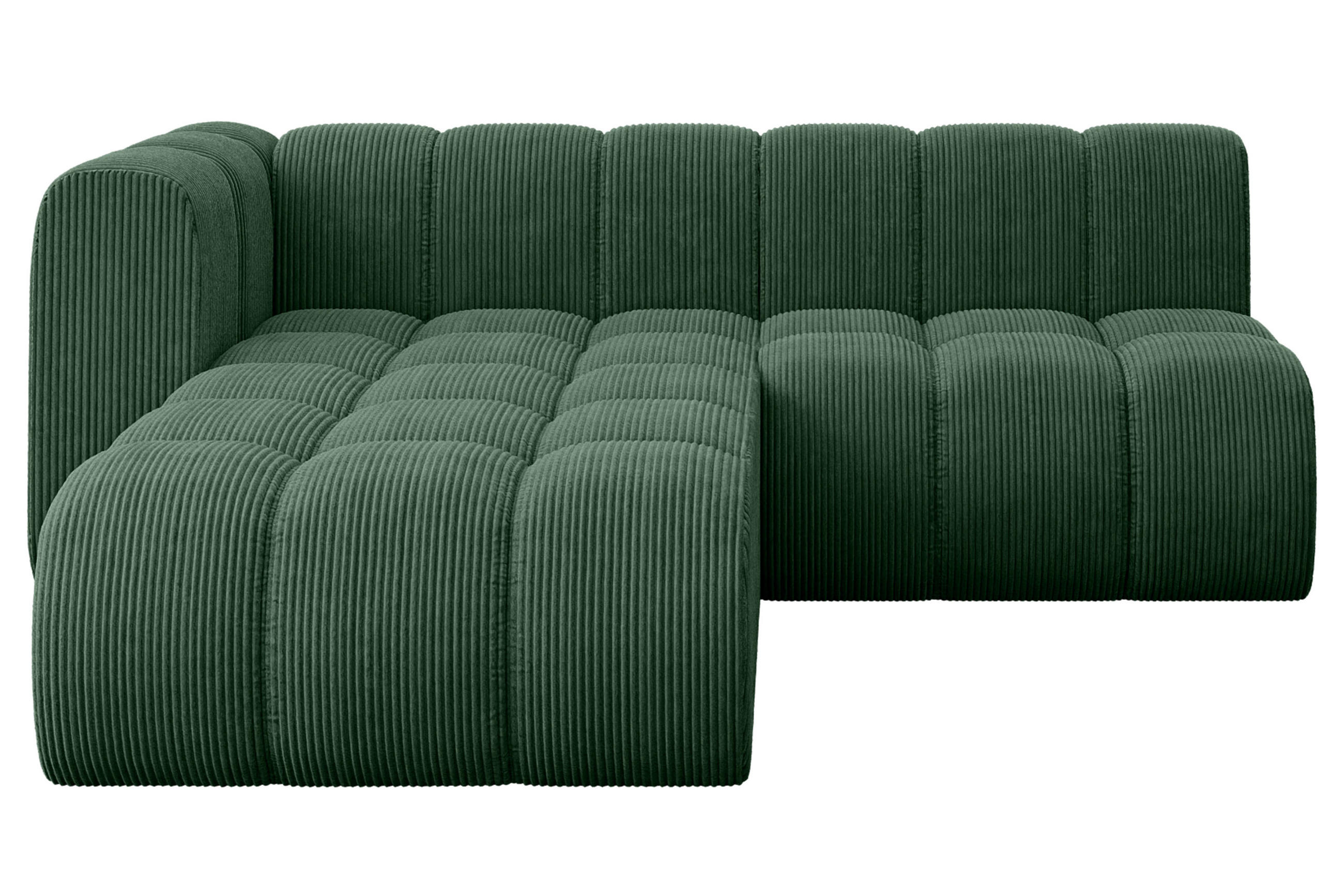 ECKSOFA modulares Sofa Darnel-L1 - 205x177x70 cm Grün - Grün, Holzwerkstoff/Textil (205/177cm) - ALTDECOR
