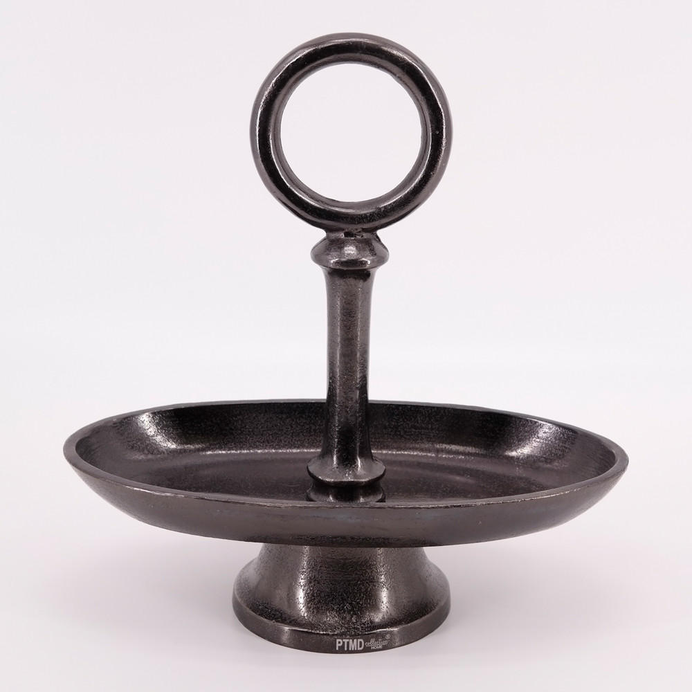 ETAGERE 30x15x32 cm, Aluminiumguss - Rostfarben, Metall (15/32/30cm) - PTMD Collection