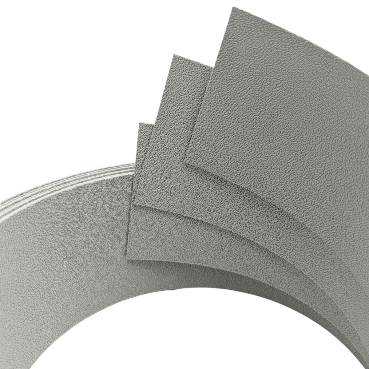 SICHTSCHUTZSTREIFEN Premium Akzentstreifen Set Drittel Steingrau 2,55m - Graubraun, Kunststoff (255/6.3cm) - ZAUN|ZU