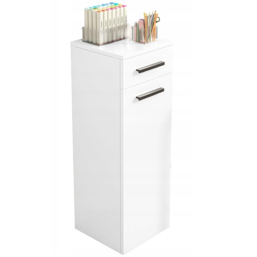 BÜCHERREGAL, weiß 30/30/85 cm - Weiß, Holzwerkstoff (30/85/30cm)