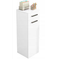 BÜCHERREGAL, weiß 30/30/85 cm - Weiß, Holzwerkstoff (30/85/30cm)