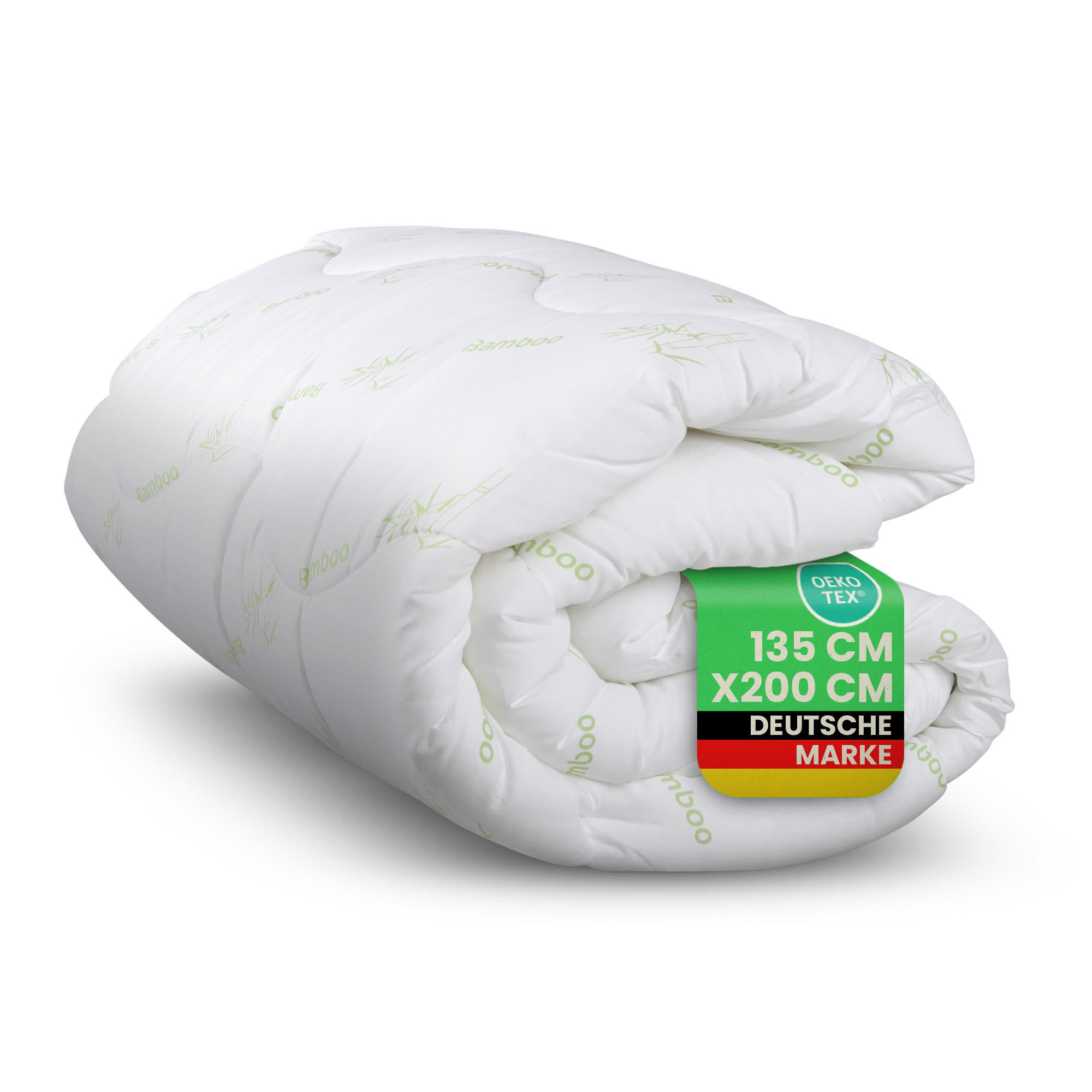 STEPPBETT Bamboo 135 x 200 cm - Weiß, Textil (135/200cm) - Bestlivings