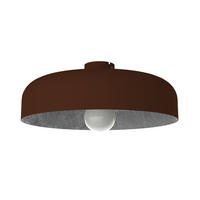 DECKENLEUCHTE Tuzzi - Braun, Metall (40/40/12cm) - Lumicom