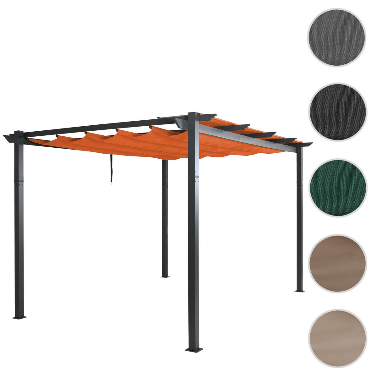PERGOLA Orange - Orange, Metall (400/240/300cm) - MCW
