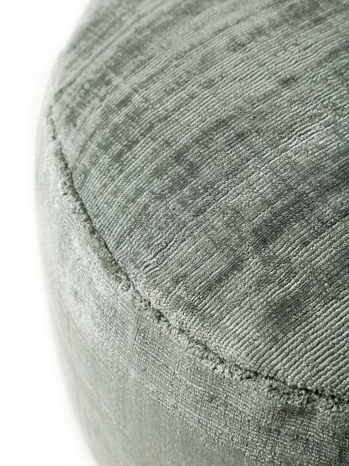 POUF Nova Hellgrün 55x55x30 cm - Hellgrün, Textil (55/30/55cm) - benuta Pure