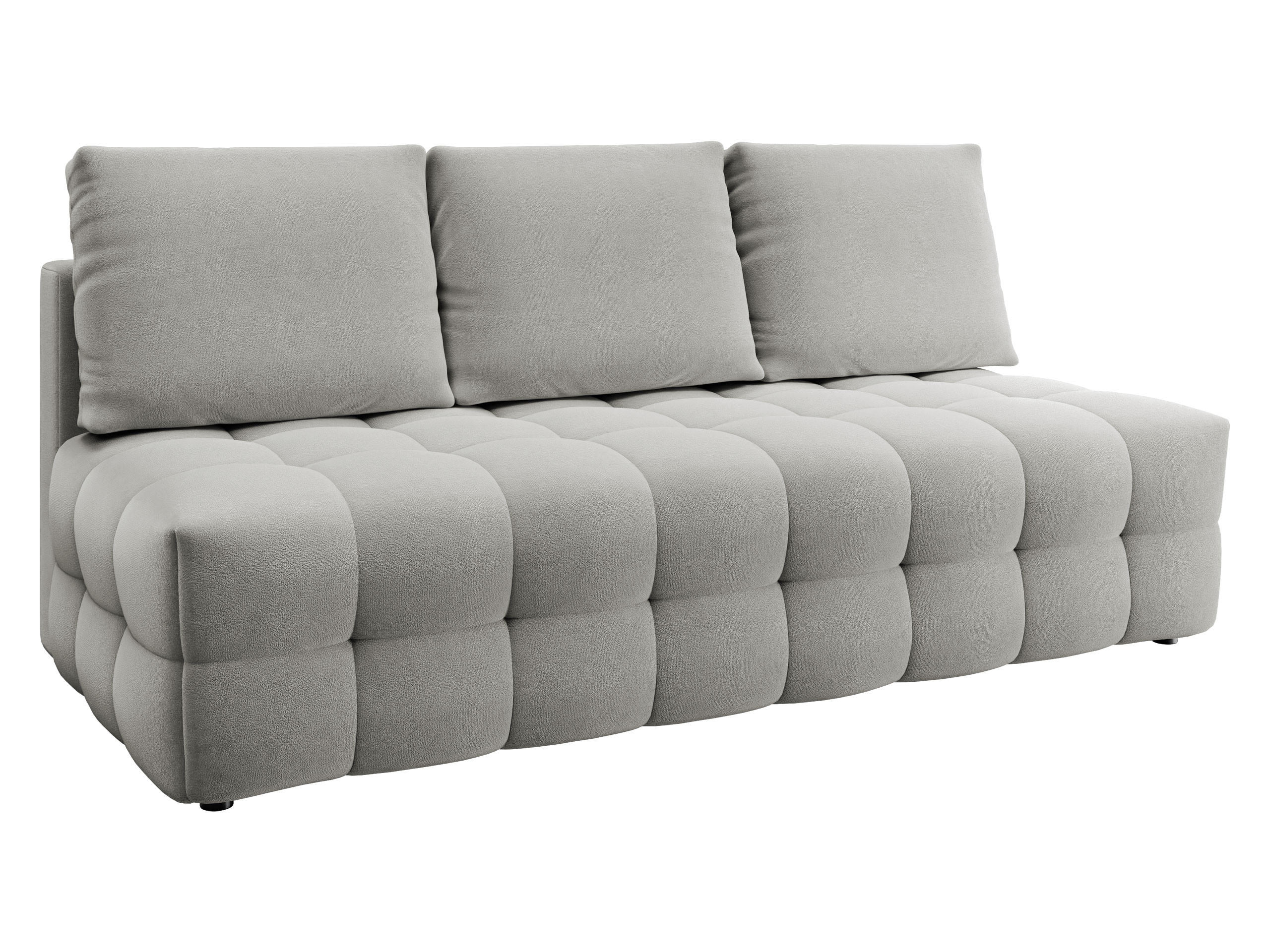 Mirjan24 Schlafsofa Hellgrau 208x97x100 cm