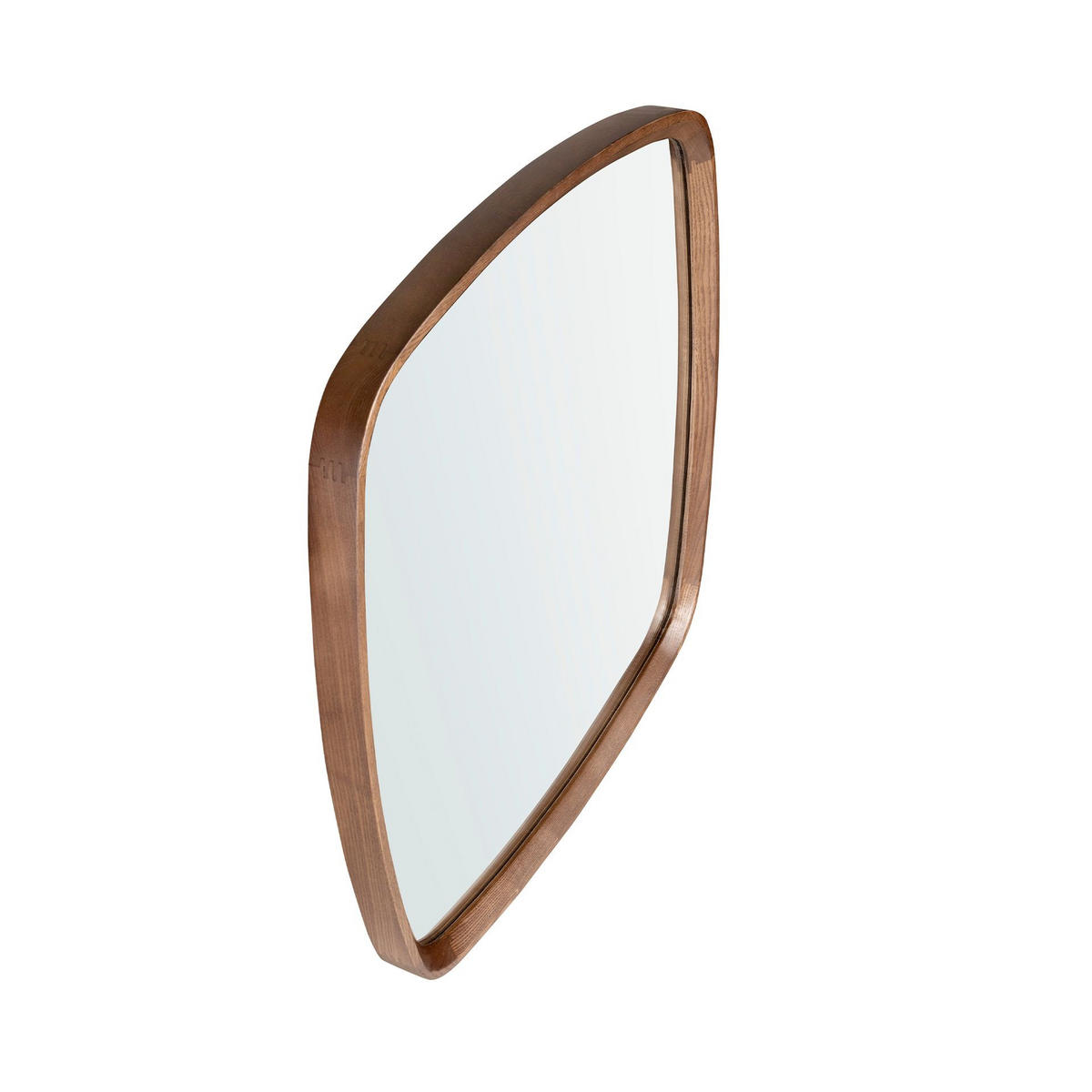 WANDSPIEGEL Wandspiegel quadratisch Nussbaum 65/65/4 cm - Braun, Holz/Holzwerkstoff (65/4/65cm) - ANGEL CERDA