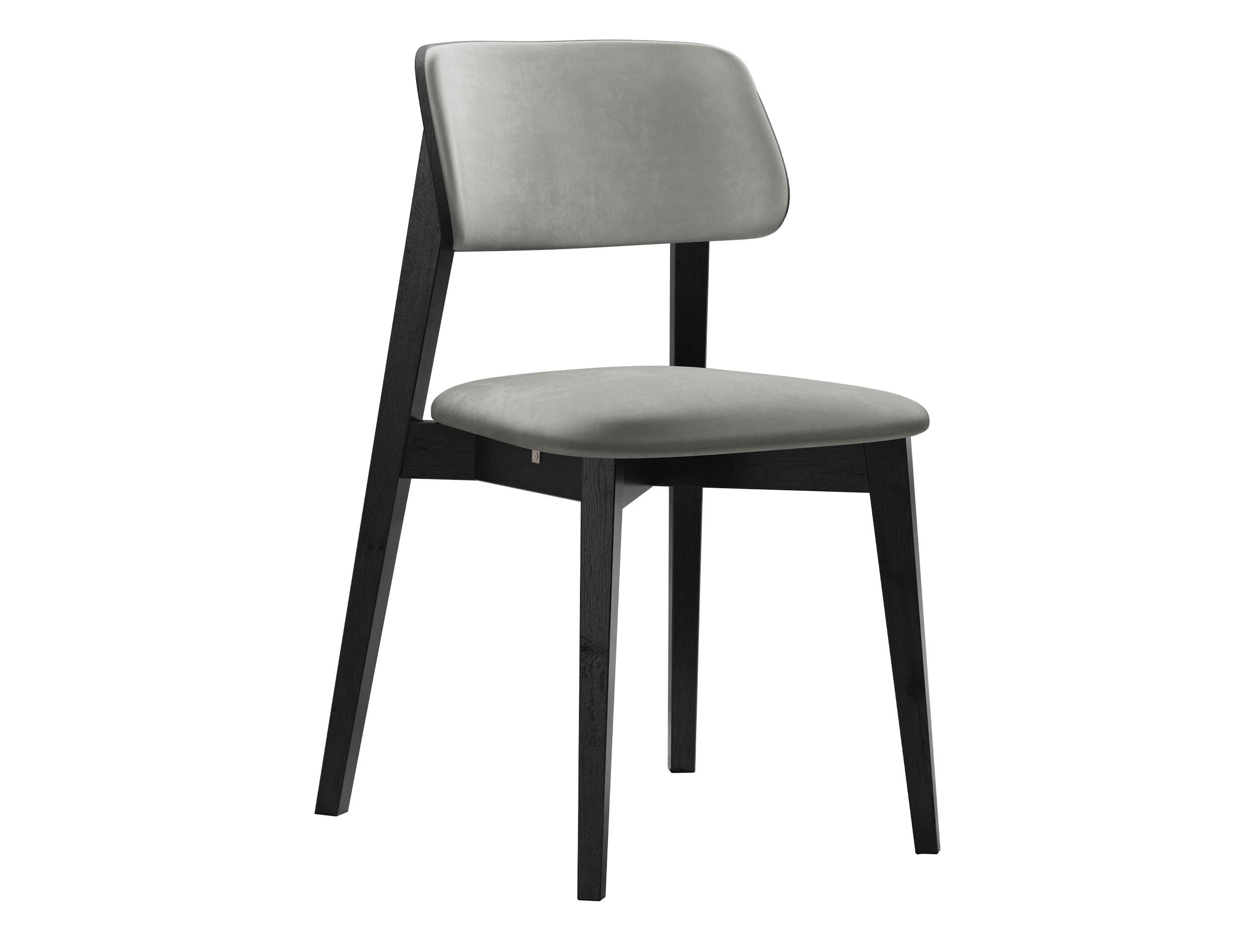 WOHNZIMMER STUHL KT63/C, Holzfarbe: Schwarz - Schwarz/Grau, Holz/Textil (47/80/49cm) - MIRJAN24