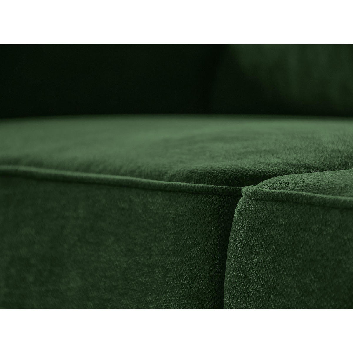 ECKSOFA Parma ohne Schlaffunktion dunkelgrün rechts - Dunkelgrün/Schwarz, Textil (314/224cm) - Beautysofa