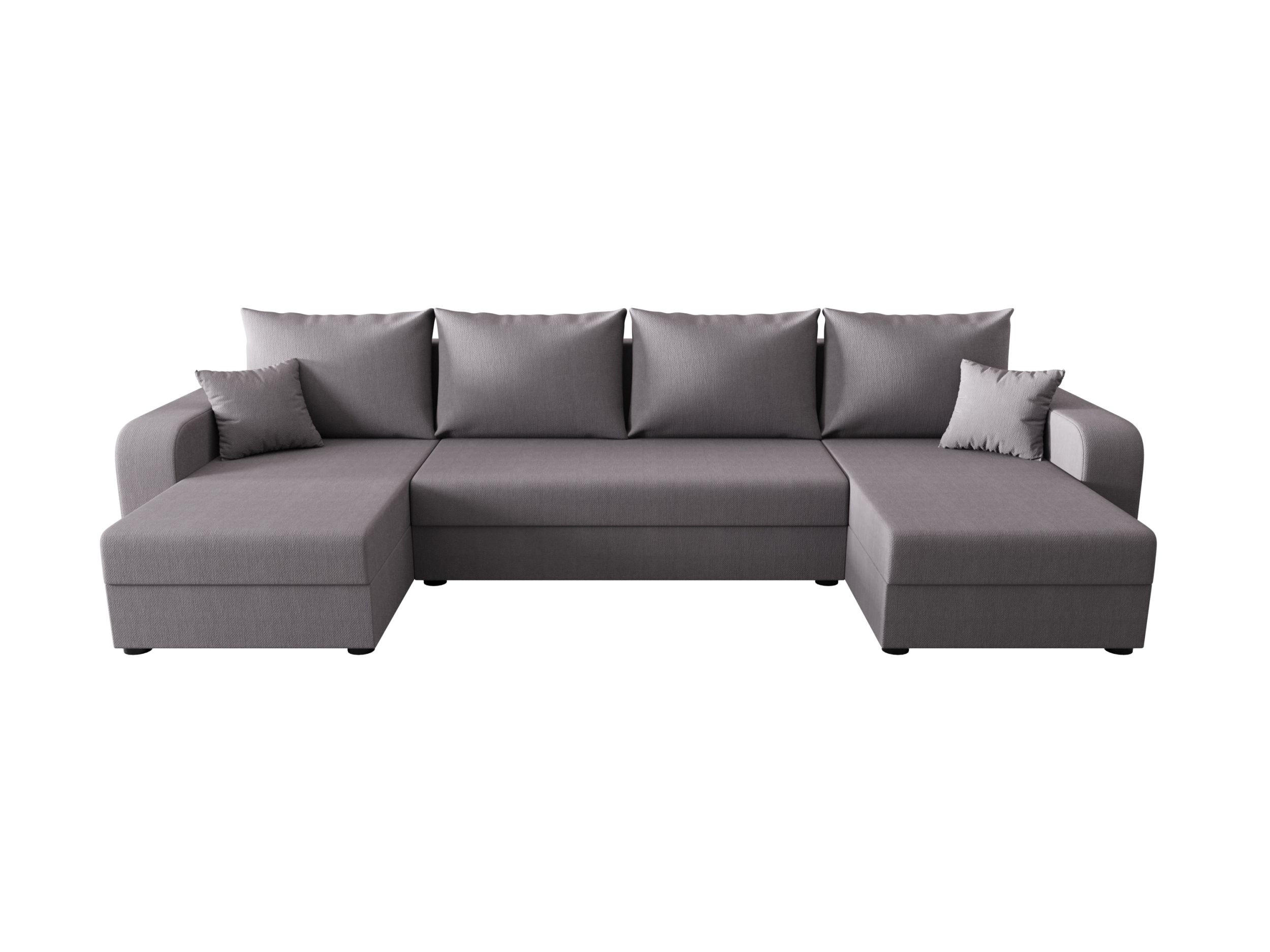 WOHNLANDSCHAFT HEWLET U BIS Cosmic 160 mit Schlaffunktion - Grau, Textil (305/90/140cm) - Bedante