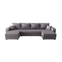 WOHNLANDSCHAFT HEWLET U BIS Cosmic 160 mit Schlaffunktion - Grau, Textil (305/90/140cm) - Bedante