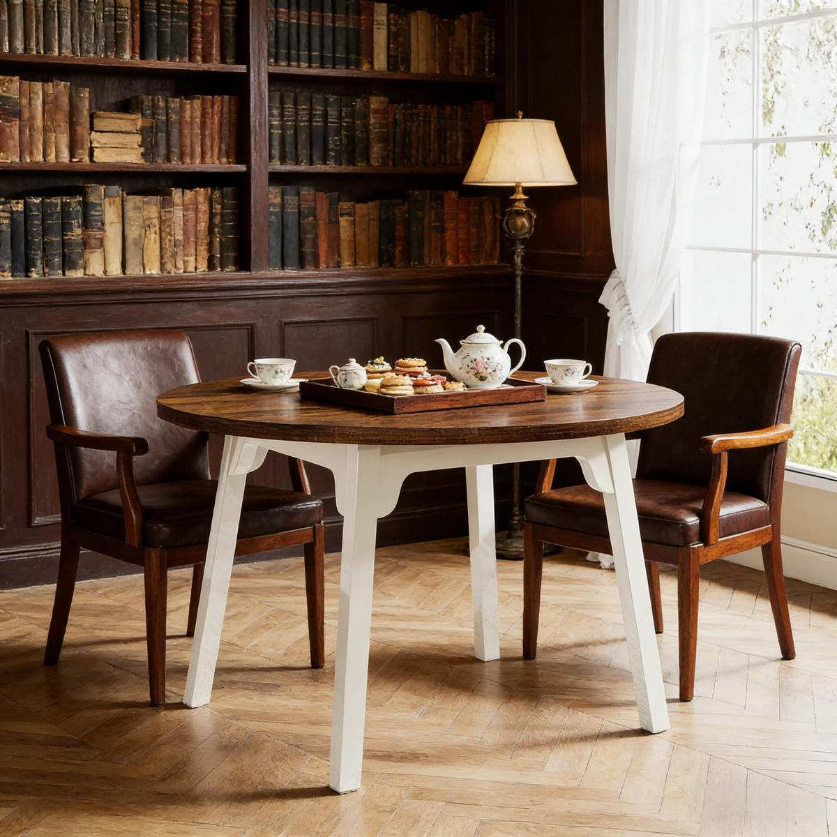 ESSTISCH Braun rund - Braun, Holz (47.28/47.28/29.55cm) - Kaket