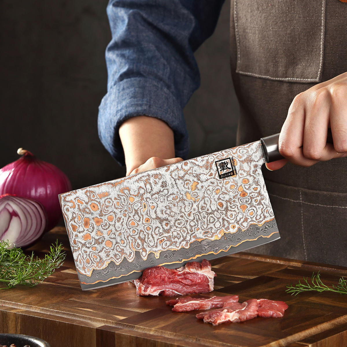 CHAI DAO 17,5 cm - Ahornfarben, Holz/Metall (32cm) - Zayiko