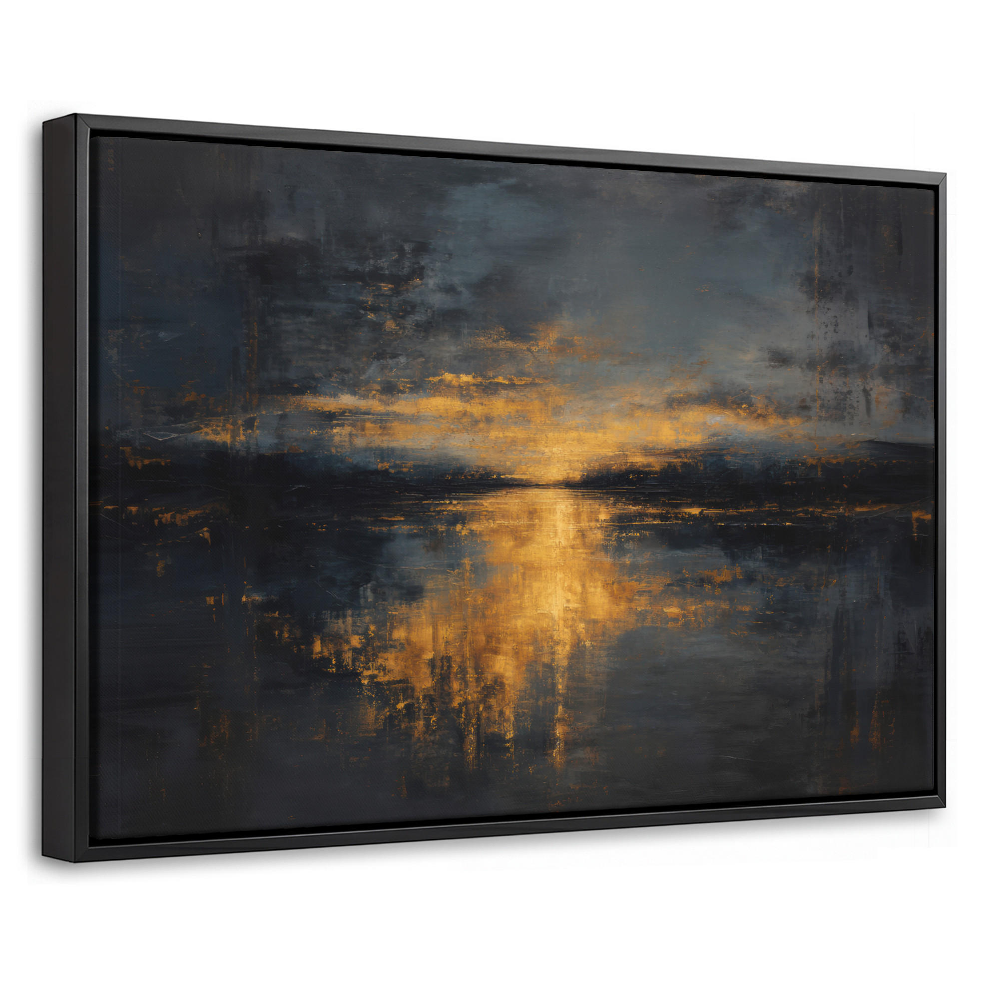 MuchoWow Leinwand Anthrazit 30x20 cm