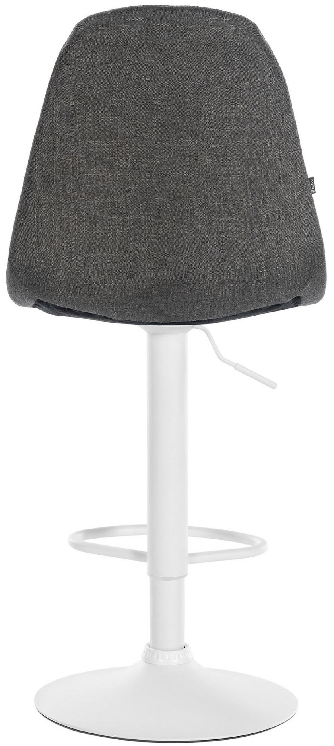 BARHOCKER Metall dunkelgrau - Dunkelgrau, Textil/Metall (47/99/56cm) - CLP