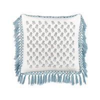 DEKOKISSEN Weiß 45/45 cm Pallida - Weiß, Naturmaterialien/Textil (45/45cm) - Beliani
