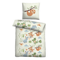 BETTWÄSCHE 2 tlg. mit Motiv 135x200 cm Dschungel - Beige, Textil (135/200cm) - Bestlivings