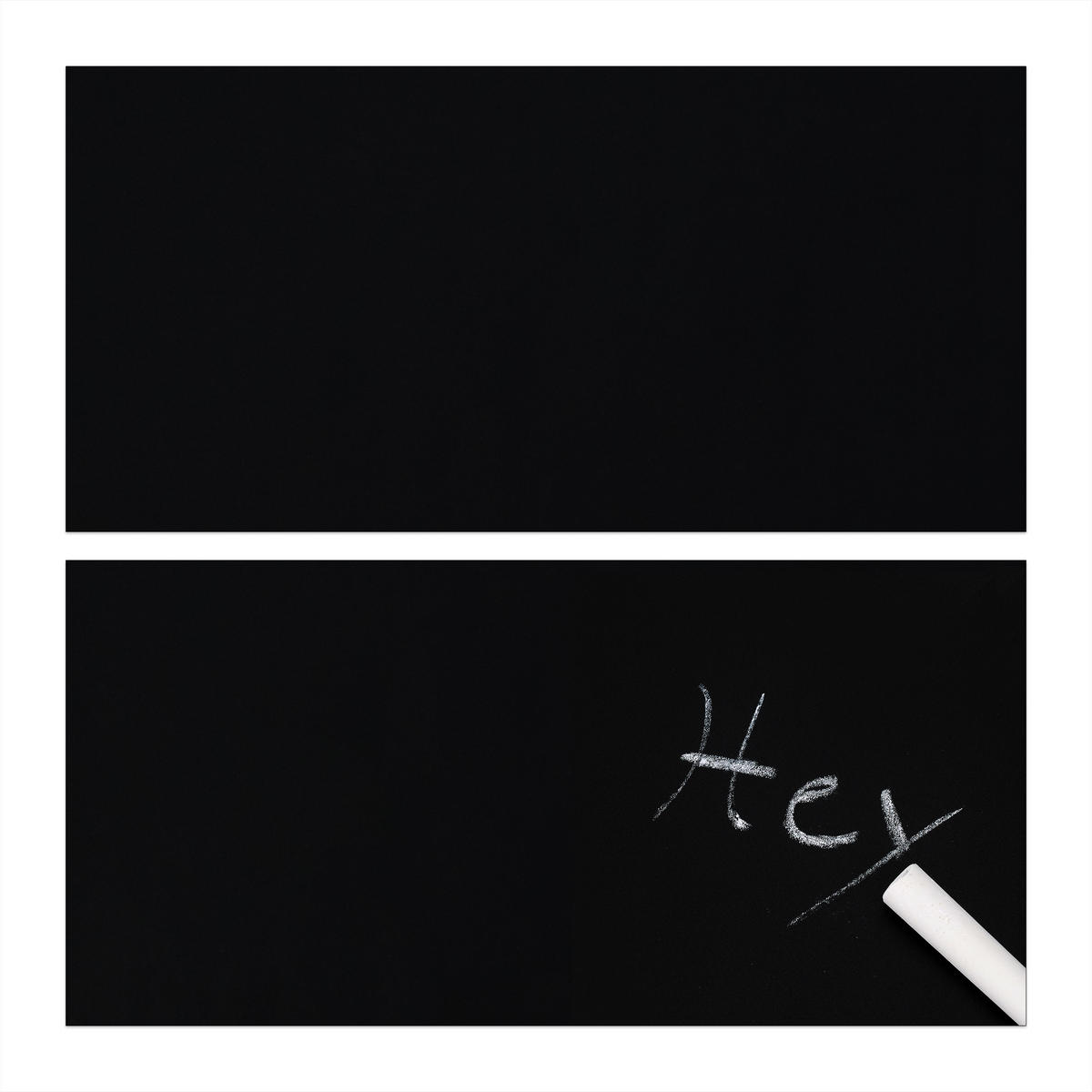 TAFELFOLIE - Schwarz, Wellpappe/Kunststoff (45/3.5/3.5cm) - Relaxdays