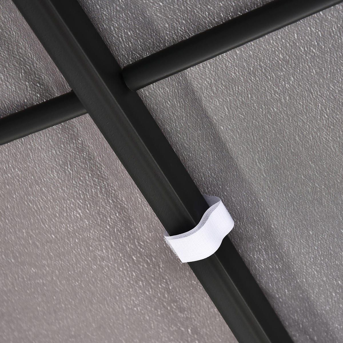 PERGOLA Gartenpavillon Metall Grau - Grau, Kunststoff/Metall (297/250/297cm) - Outsunny