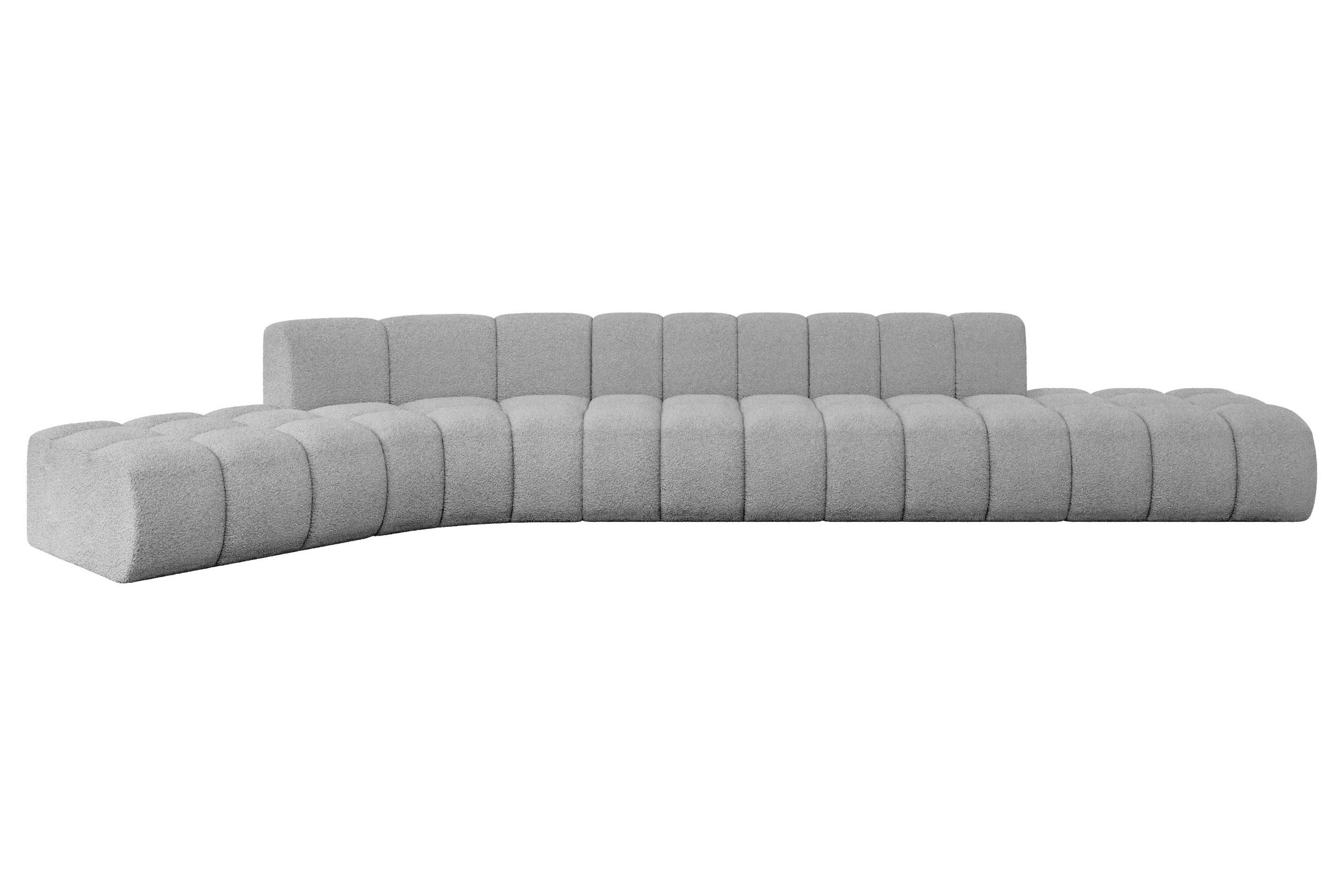 Altdecor Ecksofa Hellgrau 471x174 cm