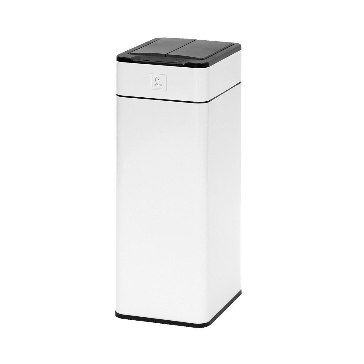 SENSORMÜLLEIMER SE40L Weiß - Weiß, Metall (23/65/31cm) - SVITA