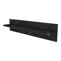 WANDGARDEROBE Hammarö - Schwarz, Holzwerkstoff (80/18/13cm) - [en.casa]