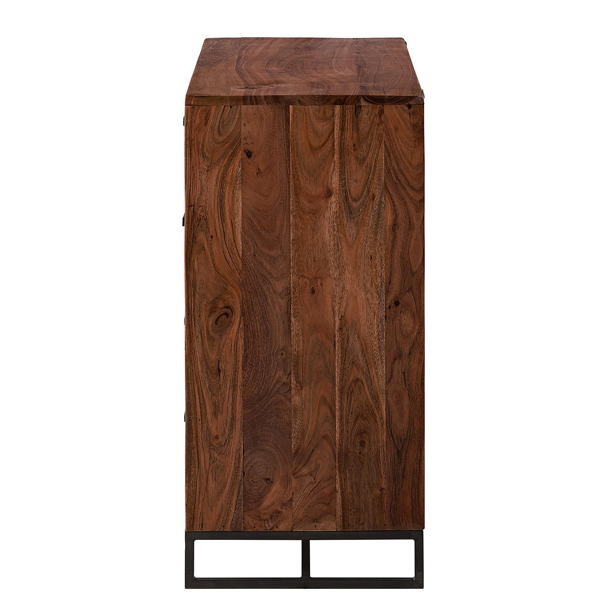 KOMMODE - Akazie massiv - Akaziefarben, Holz (85/85/40cm) - home24