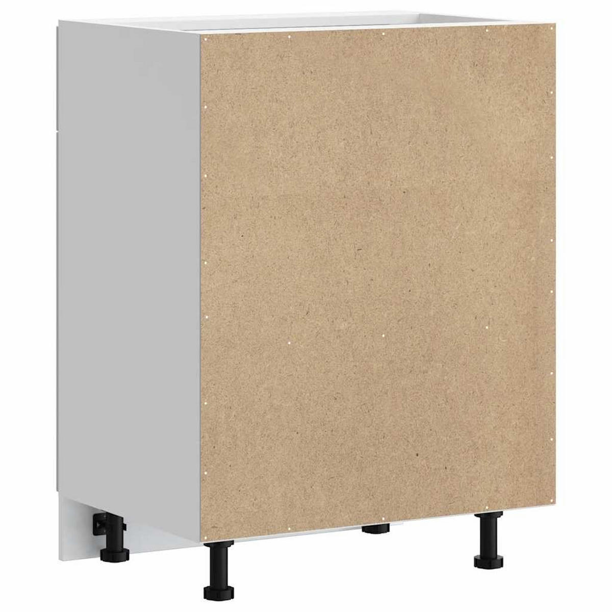 KÜCHENUNTERSCHRANK Lucca mit 2 Türen, 1 Schublade 60/46/81,5 cm aus Holzwerkstoff Weiß - Weiß, Holz (60/81.5/46cm) - vidaXL