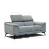 SOFA FIERO 2-Sitzer, mintgrün - Schwarz/Mintgrün, Holzwerkstoff/Textil (170/82/103cm) - Courtois Laville