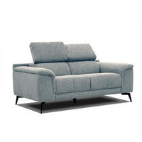 SOFA FIERO 2-Sitzer, mintgrün - Schwarz/Mintgrün, Holzwerkstoff/Textil (170/82/103cm) - Courtois Laville