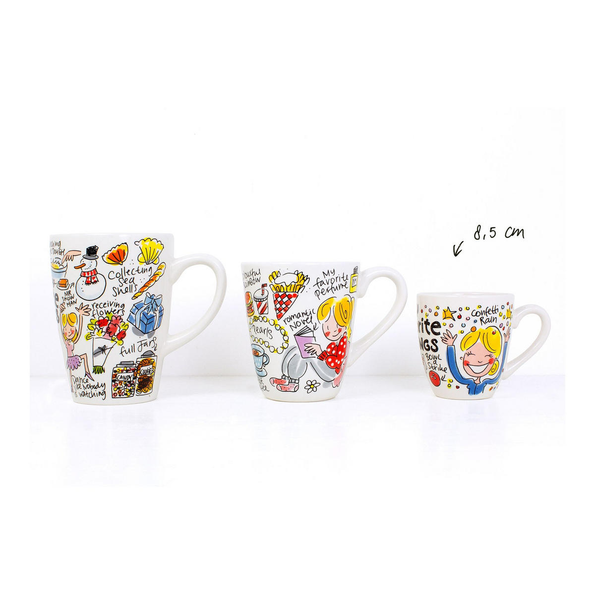 MINI-BECHER Dinge in Bunt - 200 ml - Multicolor, Keramik (0.2L) - Blond Amsterdam
