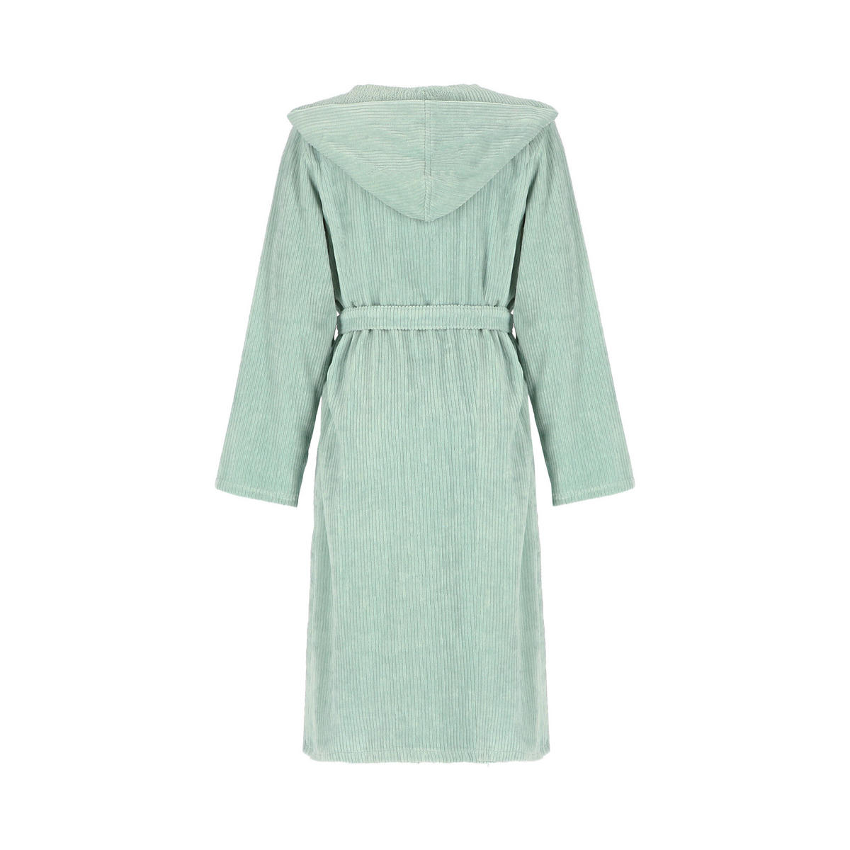 BADEMÄNTEL DAMEN KAPUZE CORD-OPTIK 6140 MINT - 414 - Grün, Textil (Mnull) - Cawö