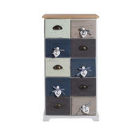 KOMMODE Mehrfarbig 30/48/88 cm - Multicolor, Holz (30/88/48cm) - Mobili Rebecca