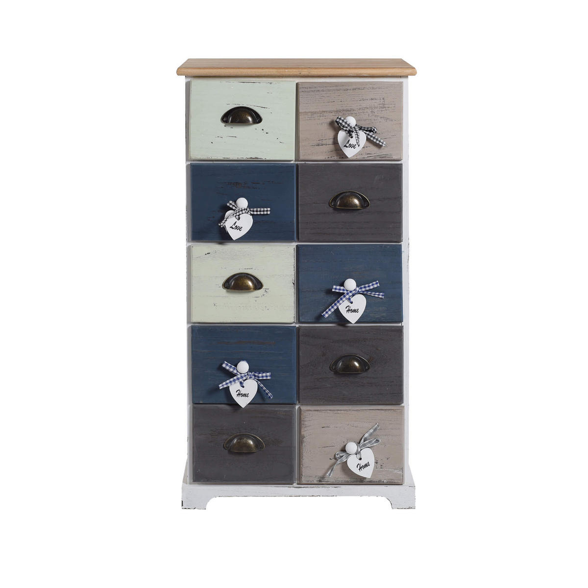 KOMMODE Mehrfarbig 30/48/88 cm - Multicolor, Holz (30/88/48cm) - Mobili Rebecca