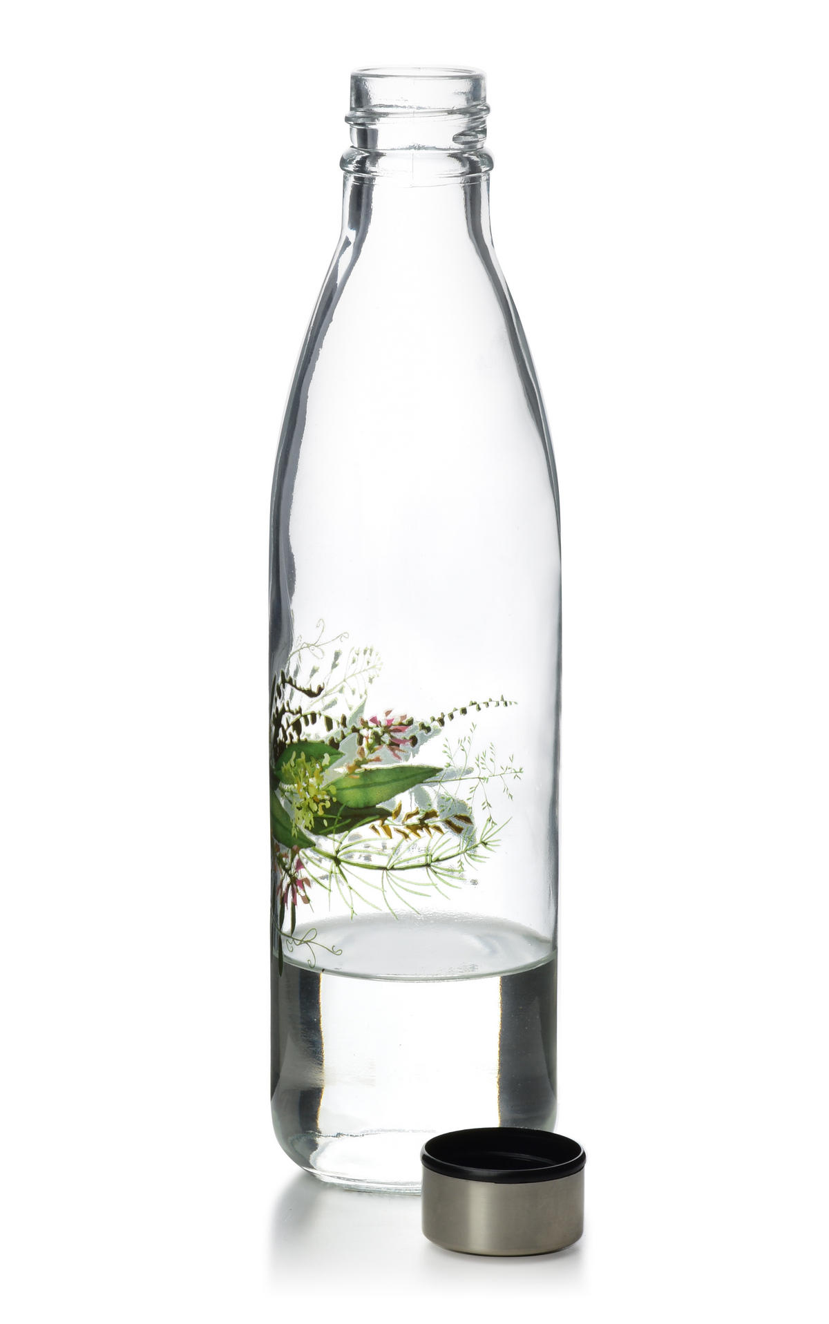 FLASCHE Hollie Idyllic Transparent 8/8/31 cm Glas - Transparent, Glas (1L) - Mondex