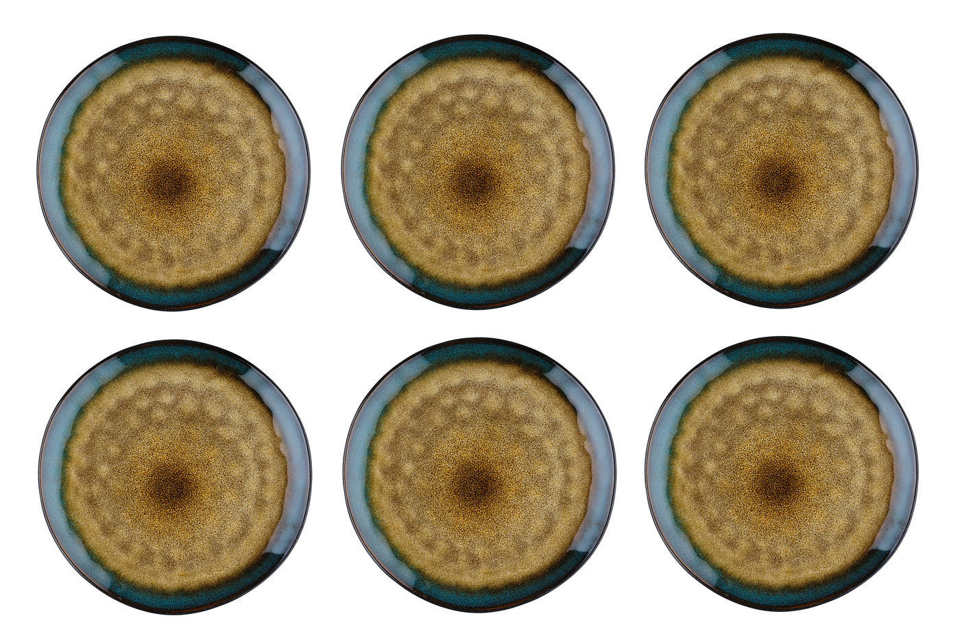 TELLER Island Ø28cm - 6er-Set - Land & sea - Braun, Keramik (28cm) - Björn