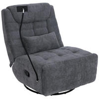 RELAXSESSEL Dunkelgrau - Dunkelgrau, Textil (82/96/163cm) - MCW