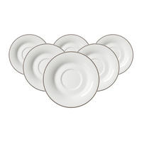 TEEUNTERTASSEN Ostfriese Grau ø 12,5 cm 6er Set - Grau, Keramik (12.5cm) - Ritzenhoff Breker