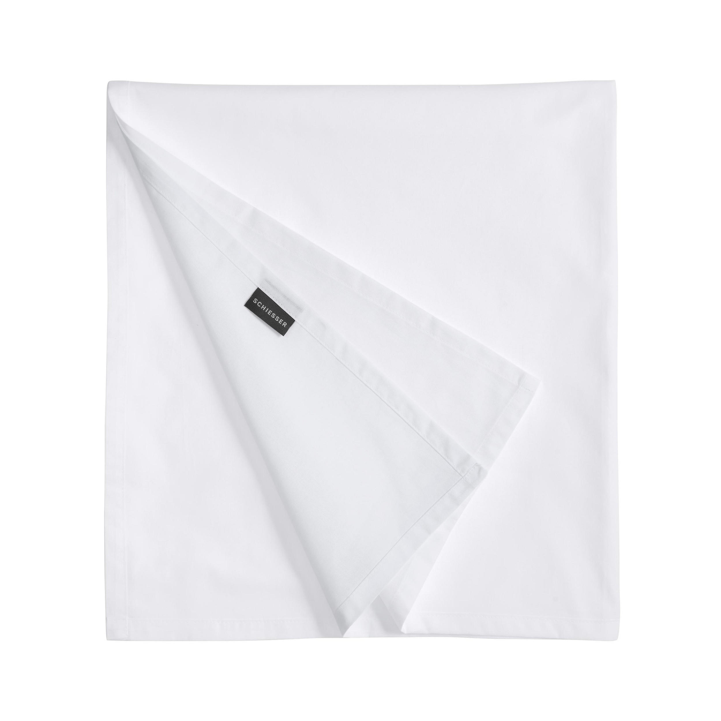 BETTLAKEN Smoothy - Renforcé - 160 x 260 cm - Weiß - Weiß, Textil (160/260cm) - SCHIESSER