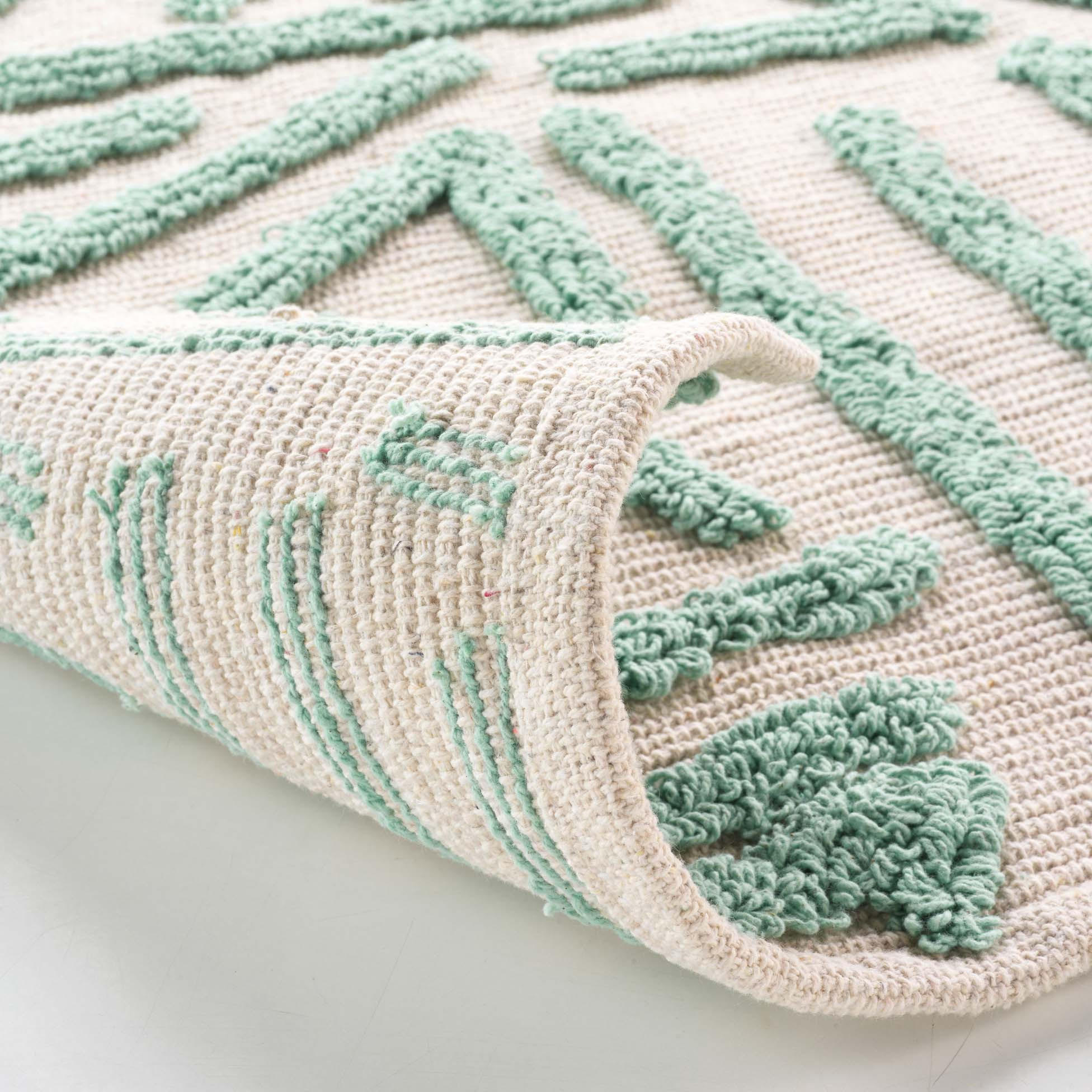 BADTEPPICH Athena 60/90 cm - Grün, Naturmaterialien (60/90cm) - Douceur d´intérieur