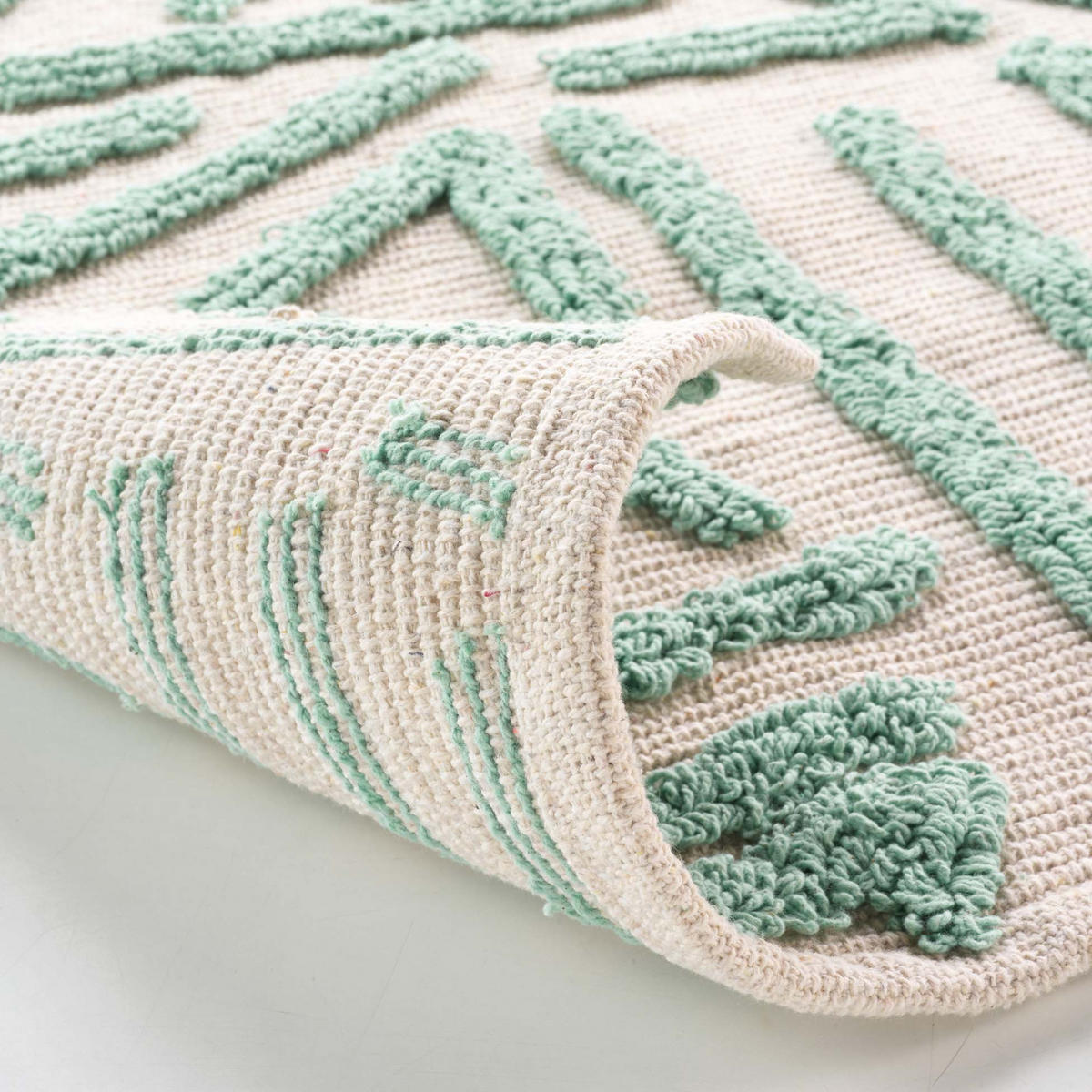 BADTEPPICH Athena 60/90 cm - Grün, Naturmaterialien (60/90cm) - Douceur d´intérieur