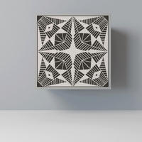 SIDEBOARD MONOCHROME NEXUS, Grau, 57,5x42x57,5 cm, Ohne Füße - Multicolor/Grau, Holzwerkstoff (57.5/57.5/42cm) - SpaceRebels