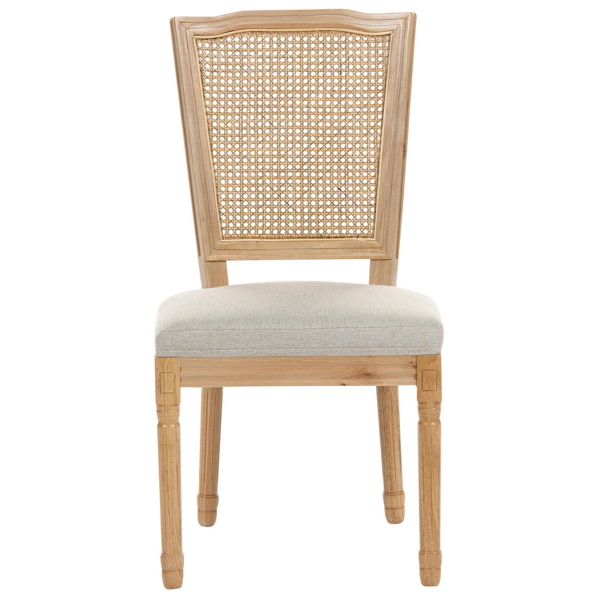 ŽIDLE sada 2 ks Dřevo Světle hnědá/Béžová Bonanza - světle hnědá, textil (53/97/57cm) - Beliani