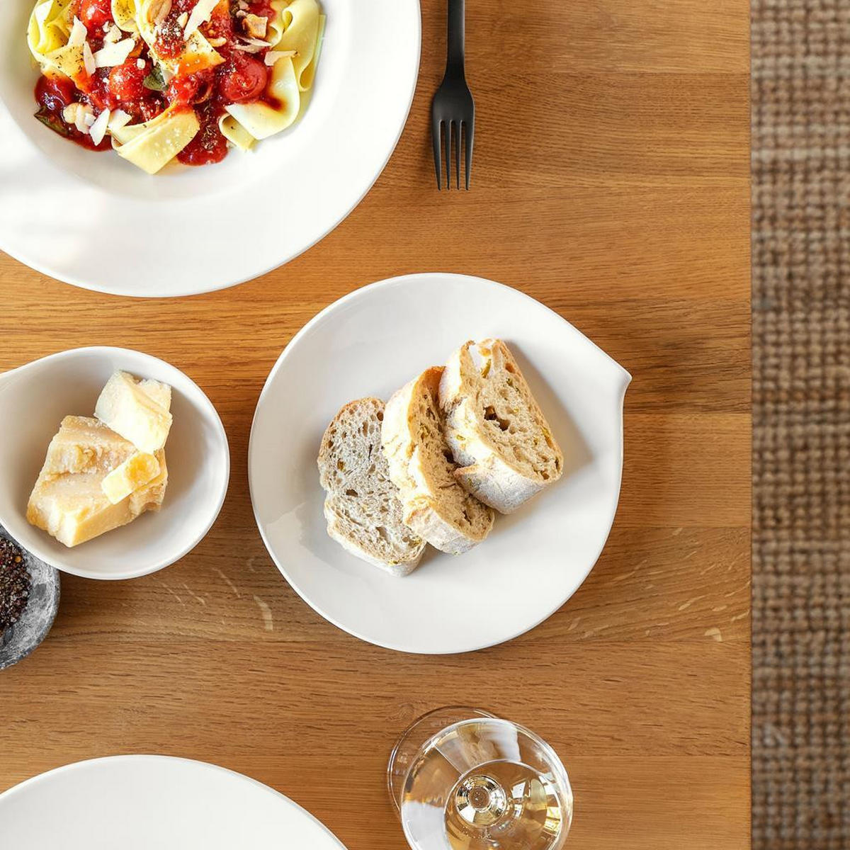 BROTTELLER Flow weiß ø 17,5 cm 6er Set - Weiß, Keramik (1cm) - Villeroy & Boch