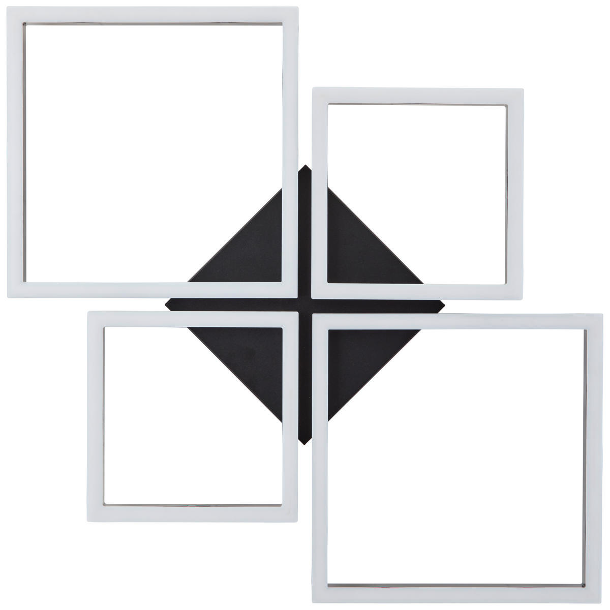 WANDLEUCHTE Tabea Schwarz 79,5/58/5,2 cm - Schwarz, Metall (58/5.2/79.5cm) - Brilliant