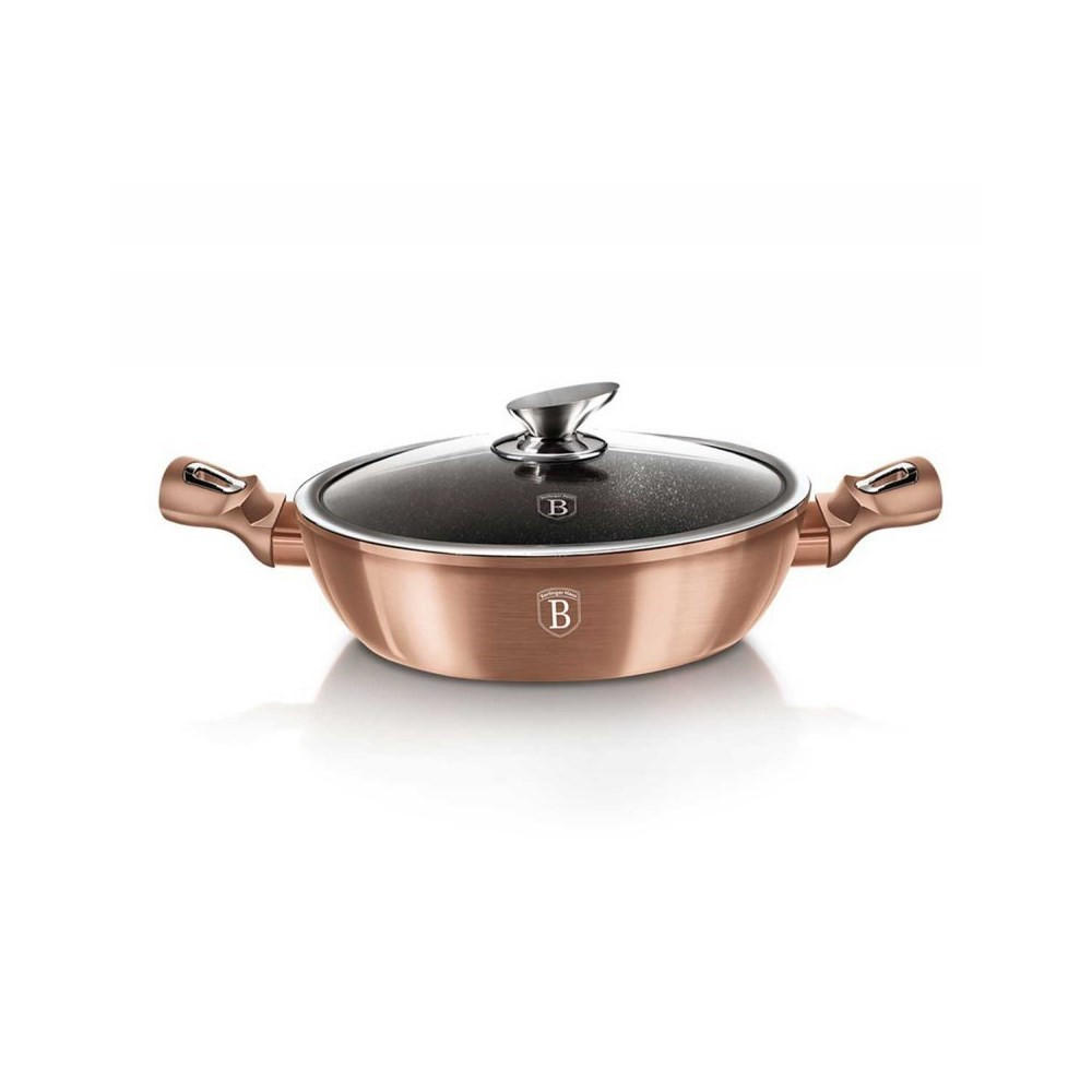 TOPF Gold 28/28/7.5 cm BH1519 - Goldfarben, Metall (28cm) - Berlinger Haus