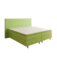 BOXBETT RIO Barcelona 5-Zonen mit Visco Topper H3 First Class Bett in verschiedenen Farben und Größen - Jadegrün, Holz/Holzwerkstoff (160/200cm) - Best For Home