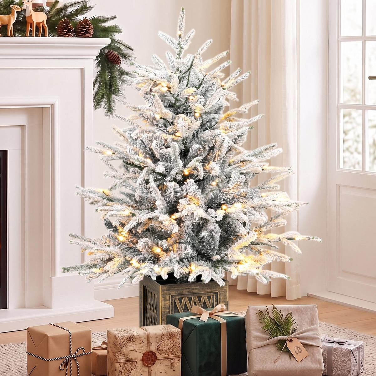 WEIHNACHTSBAUM PE PVC Grün - Grün, Kunststoff (90cm) - HOMCOM