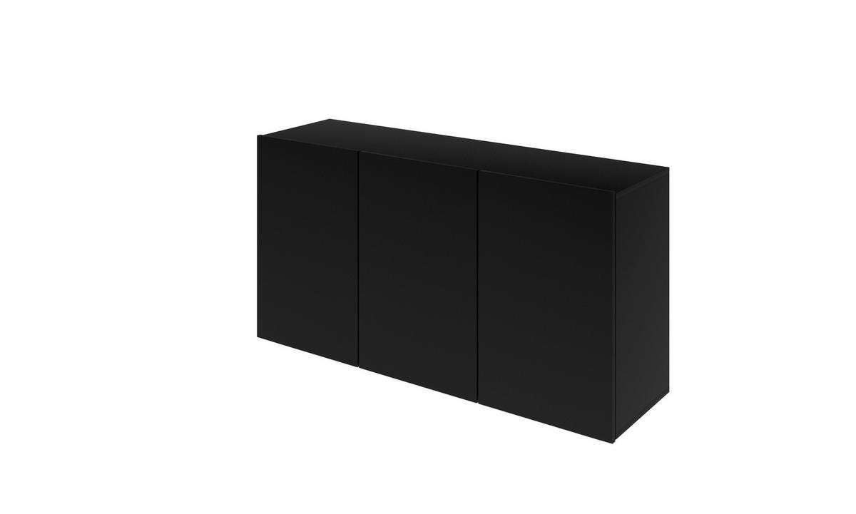 KOMMODE Dallas Schwarz 160/60/35 - Schwarz, Holzwerkstoff (160/60/35cm) - RAUMHIRSCH FURNITURE